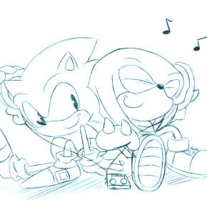 Раскраска Соник