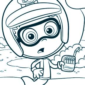 Раскраски Гупи и пузырьки