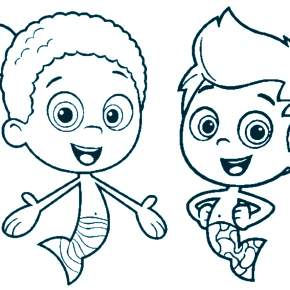 Раскраски Гупи и пузырьки