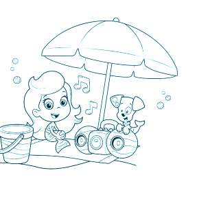 Раскраски Гупи и пузырьки