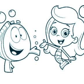 Раскраски Гупи и пузырьки
