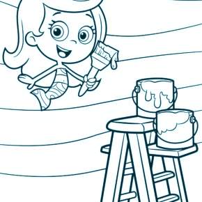 Раскраски Гупи и пузырьки