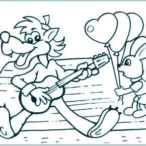 Раскраска Ну погоди