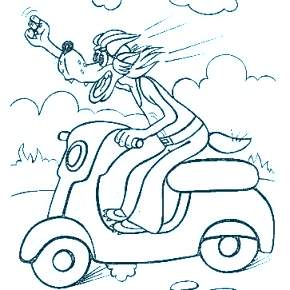 Раскраска Ну погоди