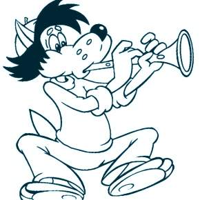 Раскраска Ну погоди