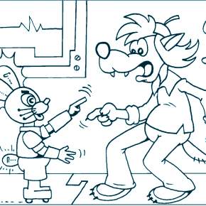 Раскраска Ну погоди