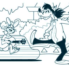 Раскраска Ну погоди