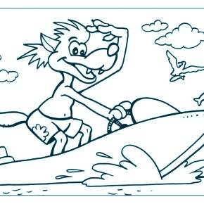 Раскраска Ну погоди