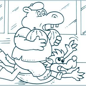 Раскраска Ну погоди