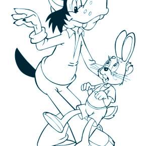 Раскраска Ну погоди