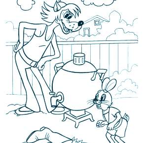 Раскраска Ну погоди