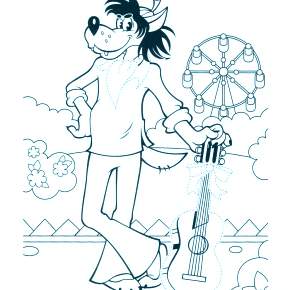 Раскраска Ну погоди