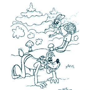 Раскраска Ну погоди