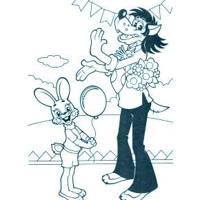 Раскраска Ну погоди