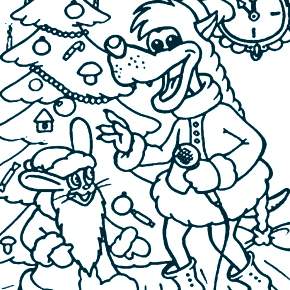 Раскраска Ну погоди