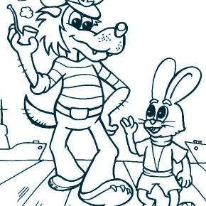 Раскраска Ну погоди