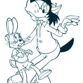 Раскраска Ну погоди