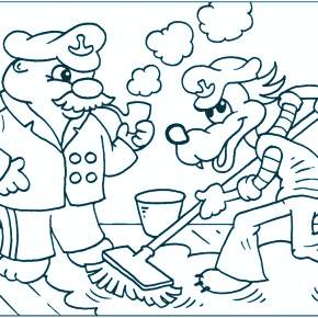 Раскраска Ну погоди