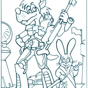 Раскраска Ну погоди