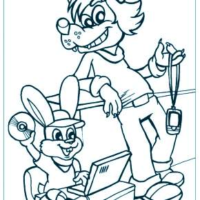 Раскраска Ну погоди