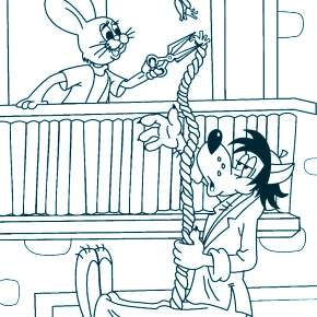 Раскраска Ну погоди