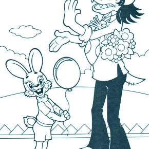 Раскраска Ну погоди