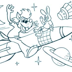 Раскраска Ну погоди