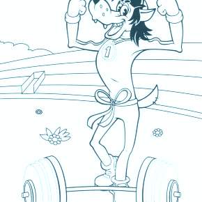 Раскраска Ну погоди