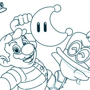 Раскраска Марио