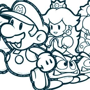 Раскраска Марио