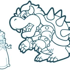 Раскраска Марио