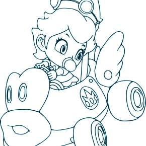 Раскраска Марио