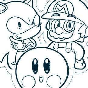 Раскраска Марио