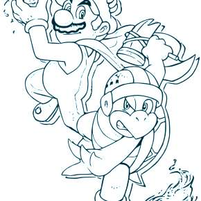 Раскраска Марио