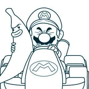 Раскраска Марио