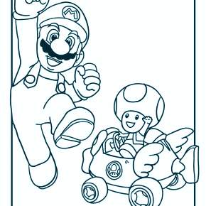 Раскраска Марио