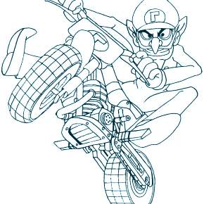 Раскраска Марио