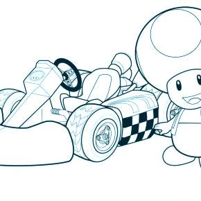 Раскраска Марио