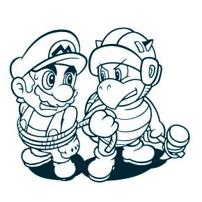 Раскраска Марио