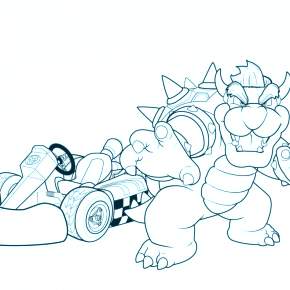 Раскраска Марио