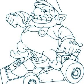 Раскраска Марио