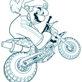 Раскраска Марио