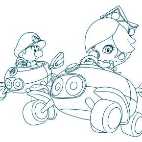 Раскраска Марио