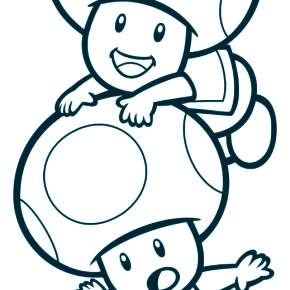 Раскраска Марио