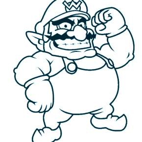 Раскраска Марио