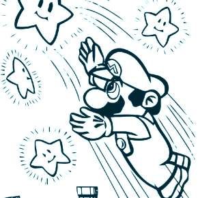 Раскраска Марио