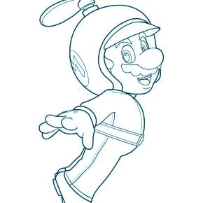 Раскраска Марио