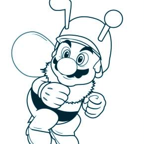 Раскраска Марио