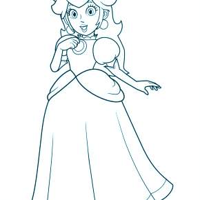 Раскраска Марио