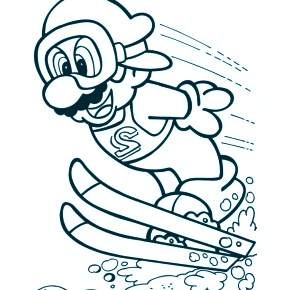 Раскраска Марио